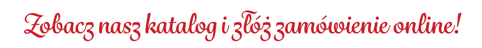 Zobacz nasz katalog i z   zam wienie online!