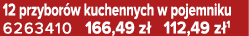 12 przybor w kuchennych w pojemniku 6263410 166,49 z 112,49 z 1